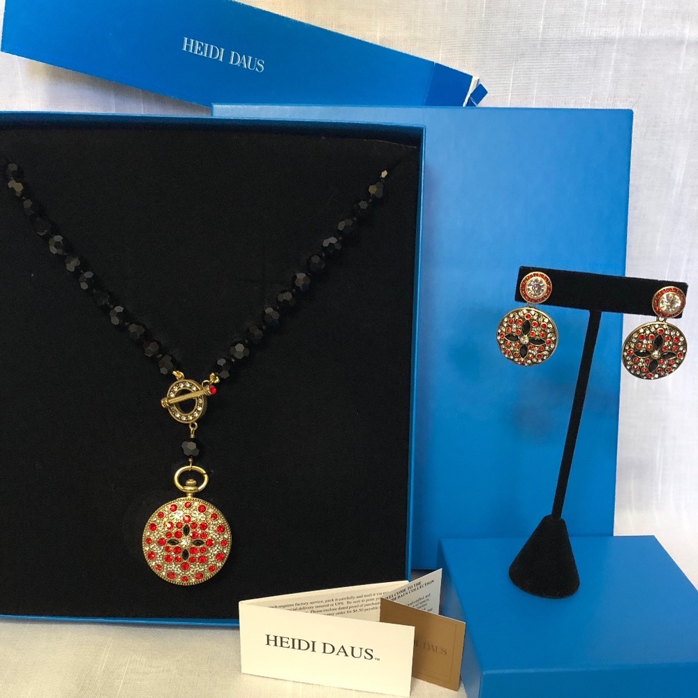 Heidi Daus for Disney Necklace & Earrings Set
